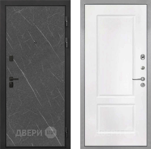 Дверь Интекрон (INTECRON) Профит Black Гранит Лава Оникс КВ-2 Белый матовый в Краснознаменске