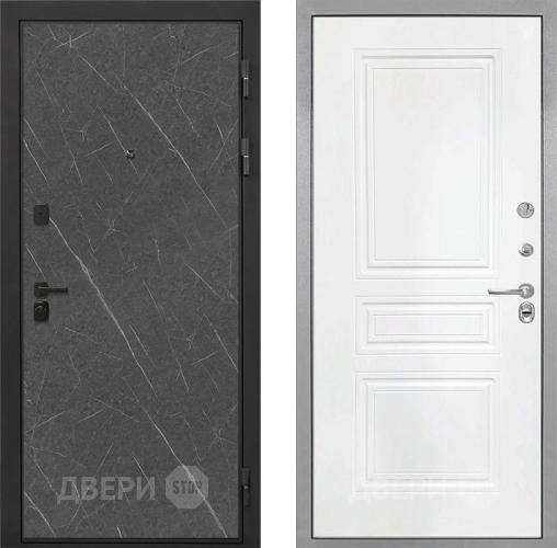 Дверь Интекрон (INTECRON) Профит Black Гранит Лава Оникс ФЛ-243 Белый матовый в Краснознаменске