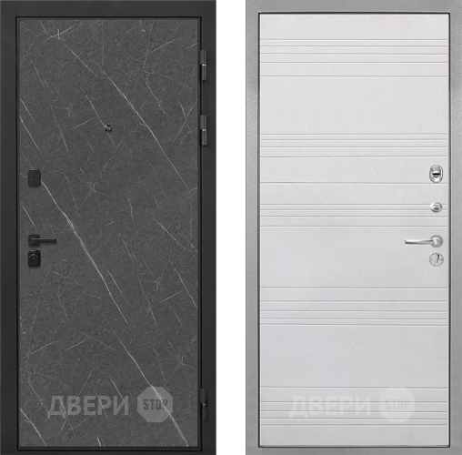 Дверь Интекрон (INTECRON) Профит Black Гранит Лава Оникс ФЛ-316 Белый ясень в Краснознаменске