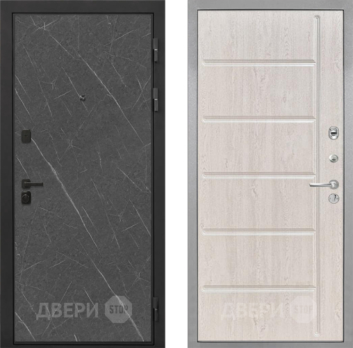 Входная металлическая Дверь Интекрон (INTECRON) Профит Black Гранит Лава Оникс ФЛ-102 Сосна белая в Краснознаменске