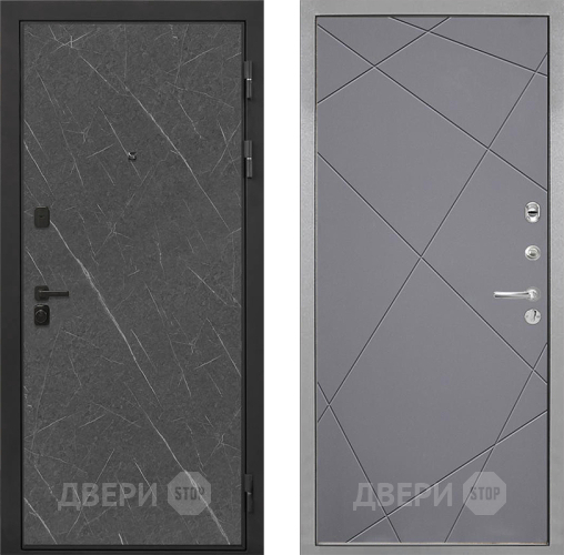 Входная металлическая Дверь Интекрон (INTECRON) Профит Black Гранит Лава Оникс Лучи-М Графит софт в Краснознаменске