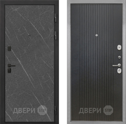 Входная металлическая Дверь Интекрон (INTECRON) Профит Black Гранит Лава Оникс ФЛ-295 Лофт черный в Краснознаменске