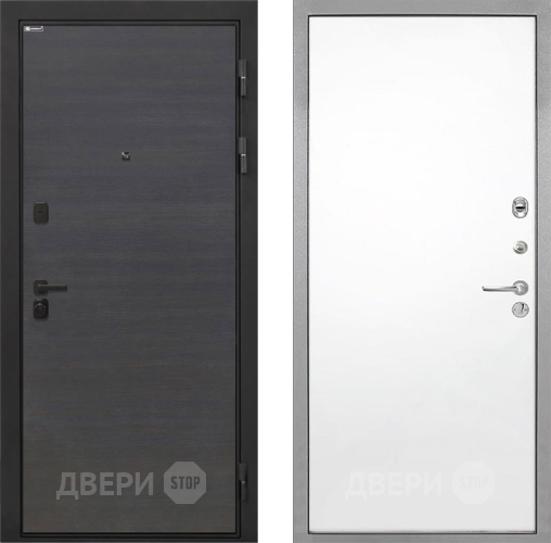 Входная металлическая Дверь Интекрон (INTECRON) Профит Black Эковенге Гладкая Силк Сноу в Краснознаменске