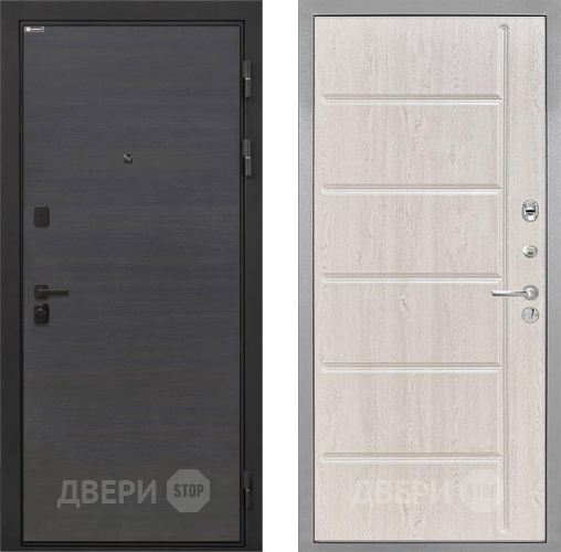 Входная металлическая Дверь Интекрон (INTECRON) Профит Black Эковенге ФЛ-102 Сосна белая в Краснознаменске