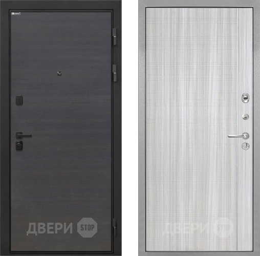 Входная металлическая Дверь Интекрон (INTECRON) Профит Black Эковенге В-07 с молдингом Сандал белый в Краснознаменске