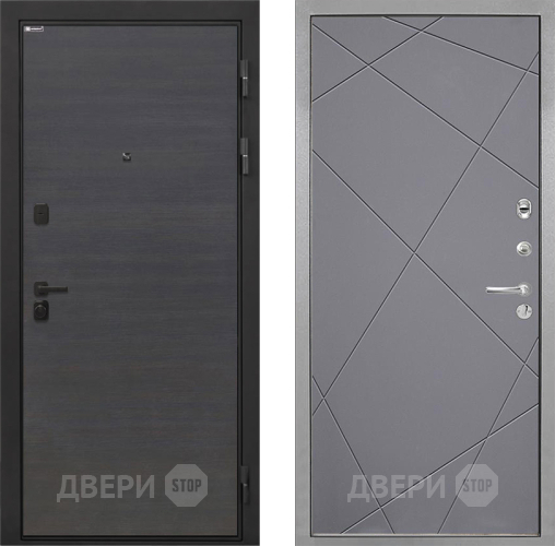 Входная металлическая Дверь Интекрон (INTECRON) Профит Black Эковенге Лучи-М Графит софт в Краснознаменске