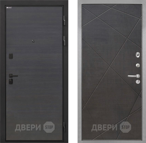 Входная металлическая Дверь Интекрон (INTECRON) Профит Black Эковенге Лучи-М Венге распил кофе в Краснознаменске