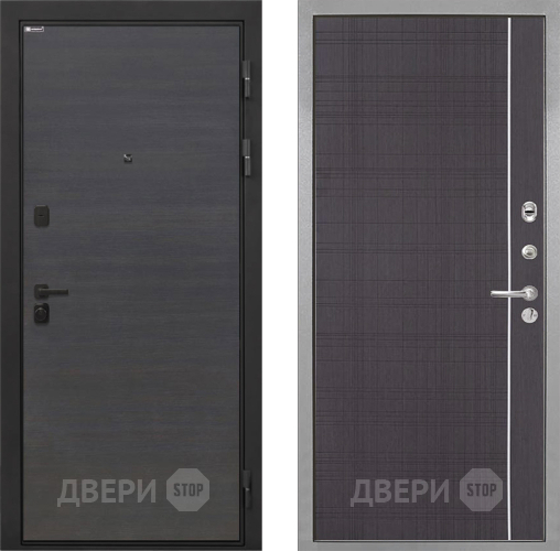 Входная металлическая Дверь Интекрон (INTECRON) Профит Black Эковенге В-07 с молдингом Венге в Краснознаменске