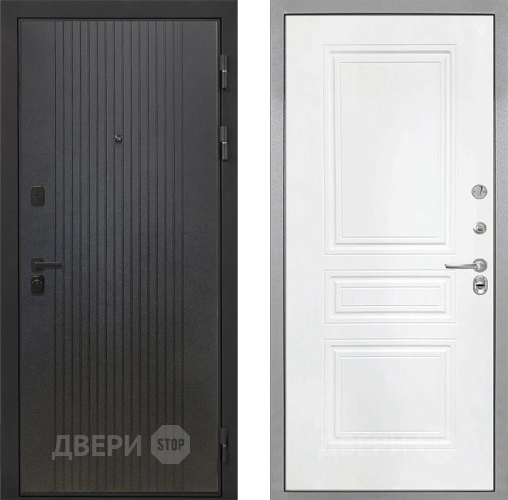 Входная металлическая Дверь Интекрон (INTECRON) Профит Black ФЛ-295 ФЛ-243 Белый матовый в Краснознаменске