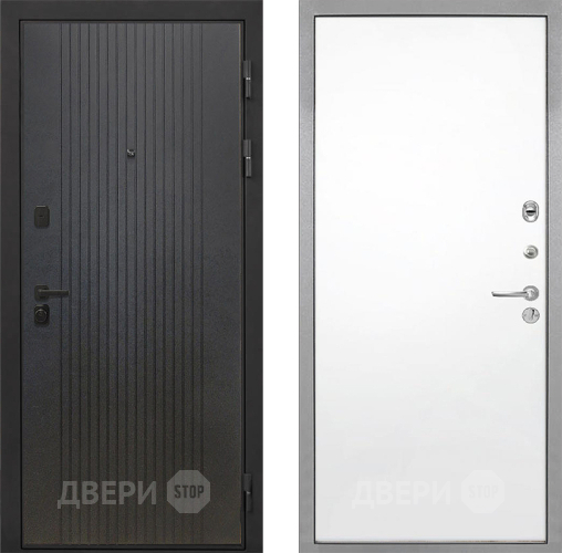 Входная металлическая Дверь Интекрон (INTECRON) Профит Black ФЛ-295 Гладкая Силк Сноу в Краснознаменске