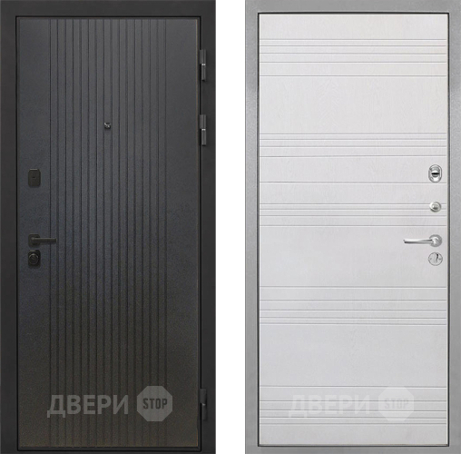Входная металлическая Дверь Интекрон (INTECRON) Профит Black ФЛ-295 ФЛ-316 Белый ясень в Краснознаменске