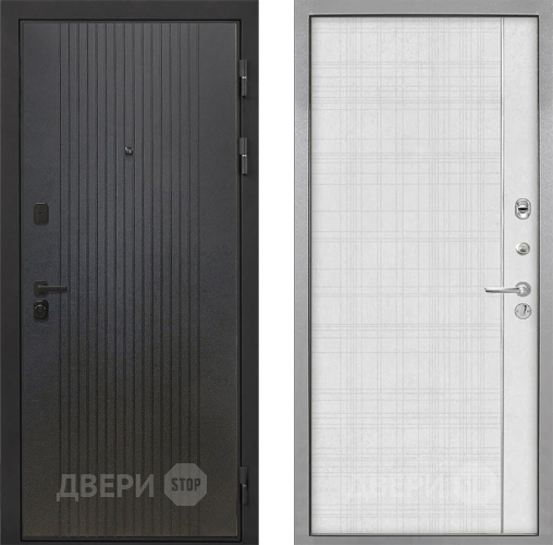 Дверь Интекрон (INTECRON) Профит Black ФЛ-295 В-07 с молдингом Лофт белый в Краснознаменске