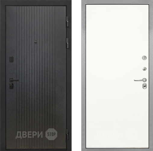Входная металлическая Дверь Интекрон (INTECRON) Профит Black ФЛ-295 Гладкая Слоновая кость в Краснознаменске