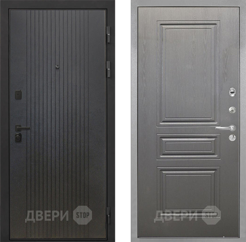 Входная металлическая Дверь Интекрон (INTECRON) Профит Black ФЛ-295 ФЛ-243 Графит вуд дуб в Краснознаменске
