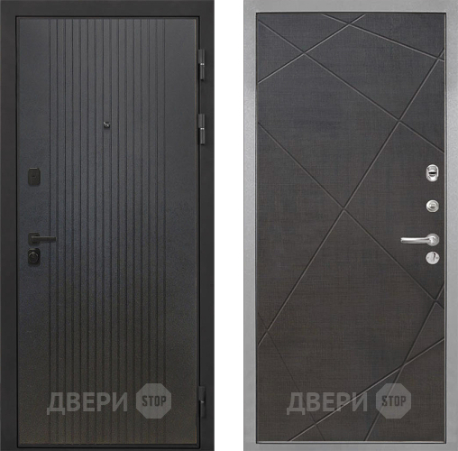 Входная металлическая Дверь Интекрон (INTECRON) Профит Black ФЛ-295 Лучи-М Венге распил кофе в Краснознаменске