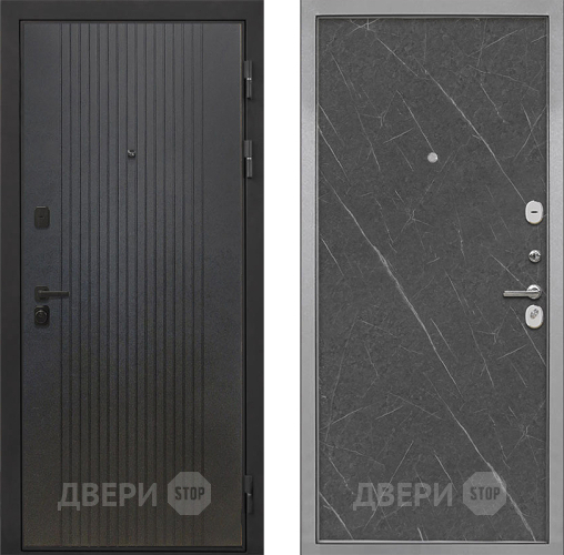 Дверь Интекрон (INTECRON) Профит Black ФЛ-295 Гладкая Гранит лава оникс в Краснознаменске