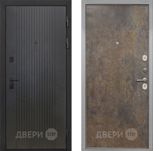 Входная металлическая Дверь Интекрон (INTECRON) Профит Black ФЛ-295 Гладкая Гранж в Краснознаменске