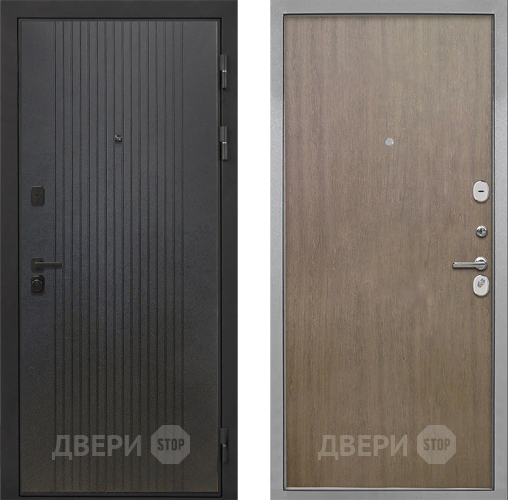 Входная металлическая Дверь Интекрон (INTECRON) Профит Black ФЛ-295 Гладкая шпон Венге коричневый в Краснознаменске