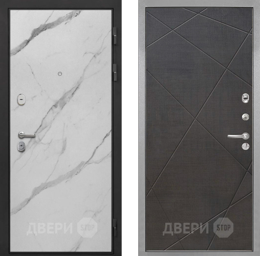 Входная металлическая Дверь Интекрон (INTECRON) Гектор Мрамор Арктик Лучи-М Венге распил кофе в Краснознаменске