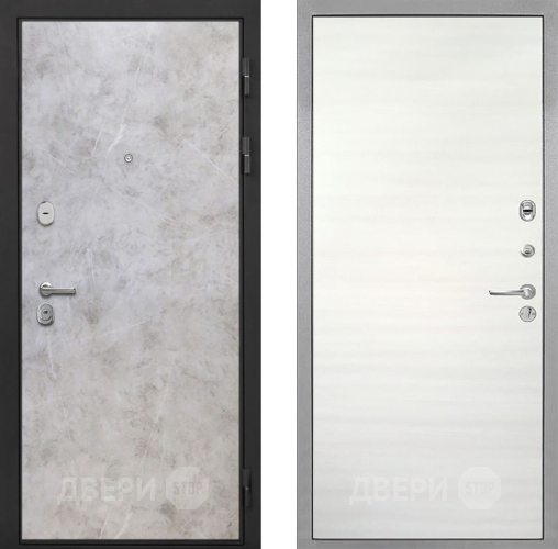Входная металлическая Дверь Интекрон (INTECRON) Гектор Мрамор Светлый Гладкая Дуб сильвер поперечный в Краснознаменске
