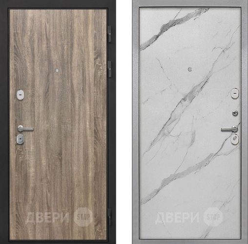 Дверь Интекрон (INTECRON) Гектор Дуб Турин Гладкая Мрамор натуральный арктик в Краснознаменске