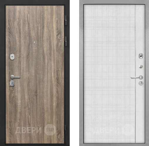 Дверь Интекрон (INTECRON) Гектор Дуб Турин В-07 с молдингом Лофт белый в Краснознаменске