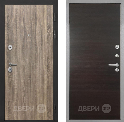 Дверь Интекрон (INTECRON) Гектор Дуб Турин Гладкая Эковенге поперечный в Краснознаменске
