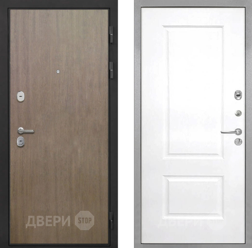 Входная металлическая Дверь Интекрон (INTECRON) Гектор Венге Коричневый Альба Роял Вуд белый в Краснознаменске