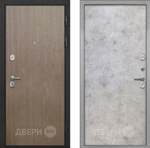 Входная металлическая Дверь Интекрон (INTECRON) Гектор Венге Коричневый Гладкая Мрамор светлый в Краснознаменске