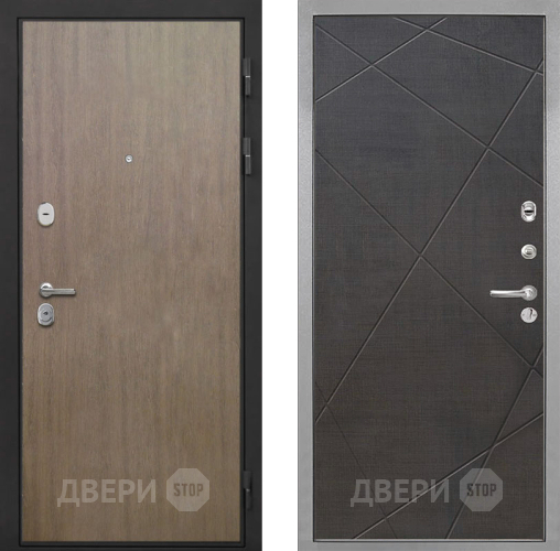 Входная металлическая Дверь Интекрон (INTECRON) Гектор Венге Коричневый Лучи-М Венге распил кофе в Краснознаменске