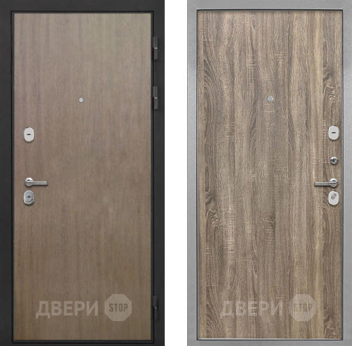 Входная металлическая Дверь Интекрон (INTECRON) Гектор Венге Коричневый Гладкая Дуб турин в Краснознаменске