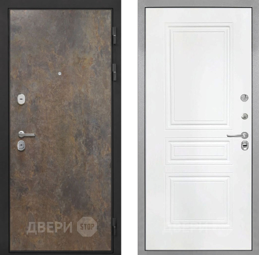 Дверь Интекрон (INTECRON) Гектор Гранж ФЛ-243 Белый матовый в Краснознаменске