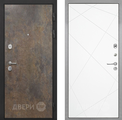 Входная металлическая Дверь Интекрон (INTECRON) Гектор Гранж Лучи-М Софт милк в Краснознаменске