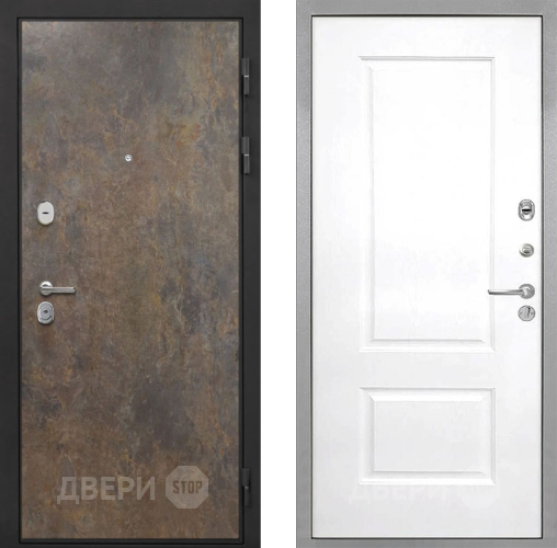 Входная металлическая Дверь Интекрон (INTECRON) Гектор Гранж Альба Роял Вуд белый в Краснознаменске