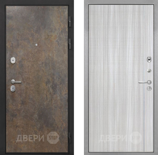 Входная металлическая Дверь Интекрон (INTECRON) Гектор Гранж В-07 с молдингом Сандал белый в Краснознаменске