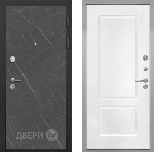 Дверь Интекрон (INTECRON) Гектор Гранит Лава Оникс КВ-2 Белый матовый в Краснознаменске