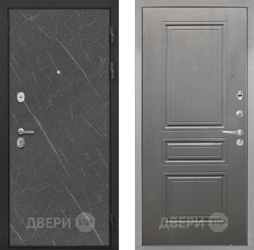 Входная металлическая Дверь Интекрон (INTECRON) Гектор Гранит Лава Оникс ФЛ-243 Графит вуд дуб в Краснознаменске