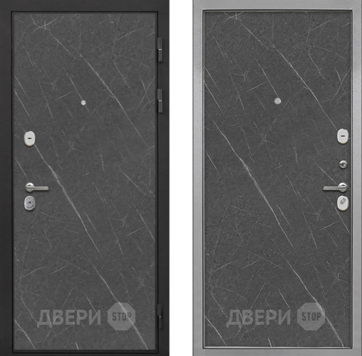 Входная металлическая Дверь Интекрон (INTECRON) Гектор Гранит Лава Оникс Гладкая Гранит лава оникс в Краснознаменске