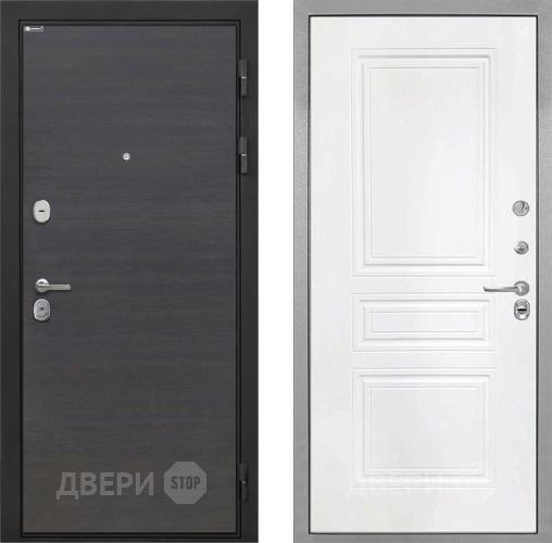 Входная металлическая Дверь Интекрон (INTECRON) Гектор Эковенге ФЛ-243 Белый матовый в Краснознаменске