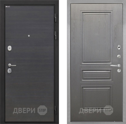Входная металлическая Дверь Интекрон (INTECRON) Гектор Эковенге ФЛ-243 Графит вуд дуб в Краснознаменске