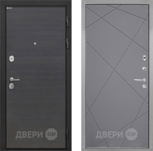 Входная металлическая Дверь Интекрон (INTECRON) Гектор Эковенге Лучи-М Графит софт в Краснознаменске