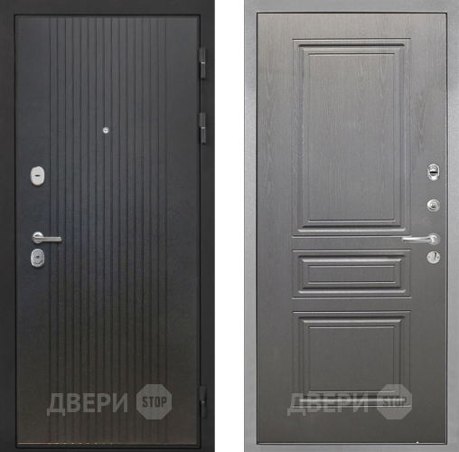 Входная металлическая Дверь Интекрон (INTECRON) Гектор ФЛ-295 ФЛ-243 Графит вуд дуб в Краснознаменске