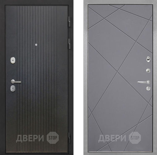 Входная металлическая Дверь Интекрон (INTECRON) Гектор ФЛ-295 Лучи-М Графит софт в Краснознаменске