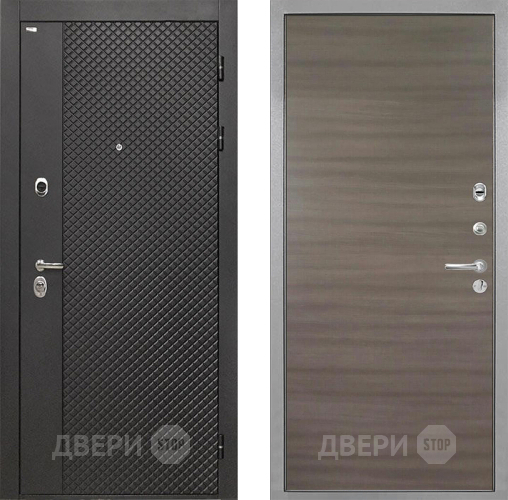 Входная металлическая Дверь Интекрон (INTECRON) Олимпия Black 4К Гладкая Дуб тоскано поперечный в Краснознаменске