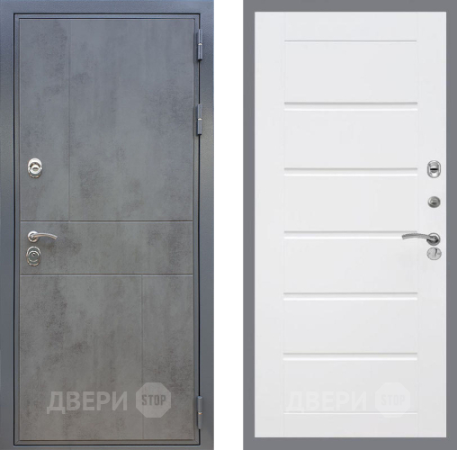 Входная металлическая Дверь Рекс (REX) ФЛ-290 Сити Белый ясень в Краснознаменске