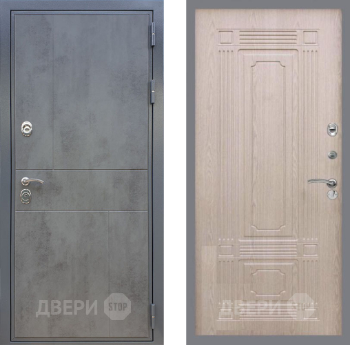 Входная металлическая Дверь Рекс (REX) ФЛ-290 FL-2 Беленый дуб в Краснознаменске