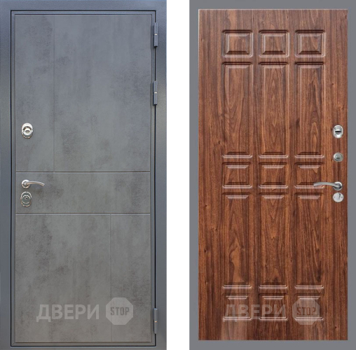 Входная металлическая Дверь Рекс (REX) ФЛ-290 FL-33 орех тисненый в Краснознаменске