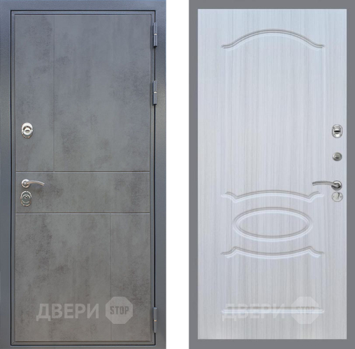 Входная металлическая Дверь Рекс (REX) ФЛ-290 FL-128 Сандал белый в Краснознаменске