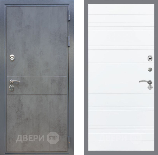 Дверь Рекс (REX) ФЛ-290 Line Силк Сноу в Краснознаменске