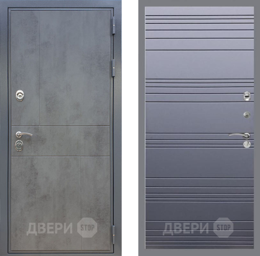 Дверь Рекс (REX) ФЛ-290 Line Силк титан в Краснознаменске